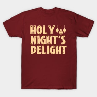 Holy Night's Delight - Nativity Scene - Christian Christmas T-Shirt